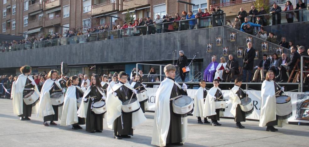 La exaltación de bandas de cofradías, anuncio de la Semana Santa en Arnedo