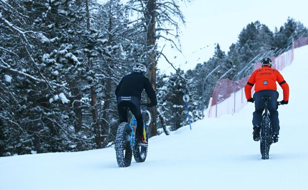 Las snowbikes de la nieve andorrana