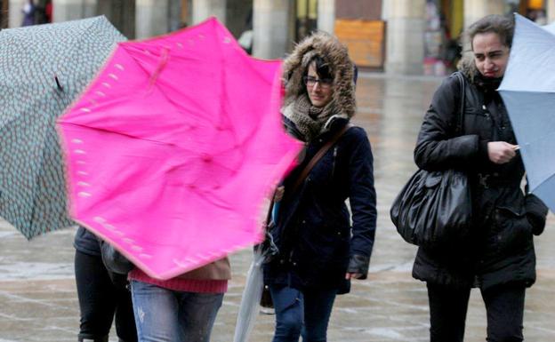 Temporal de viento y lluvia en La Rioja