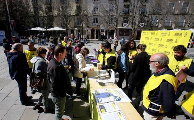 Diversas organizaciones piden en Logroño la derogación de la Ley Mordaza