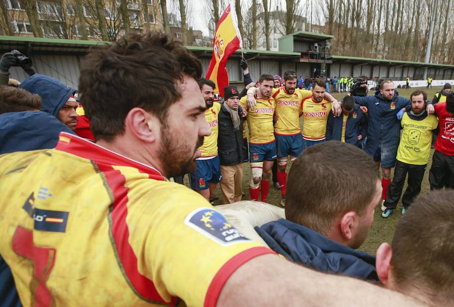 Las mejores imágenes del Bélgica-España de rugby