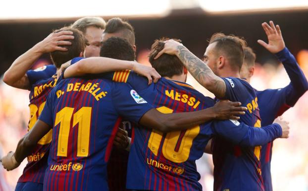 Una primera parte arrolladora le vale al Barça