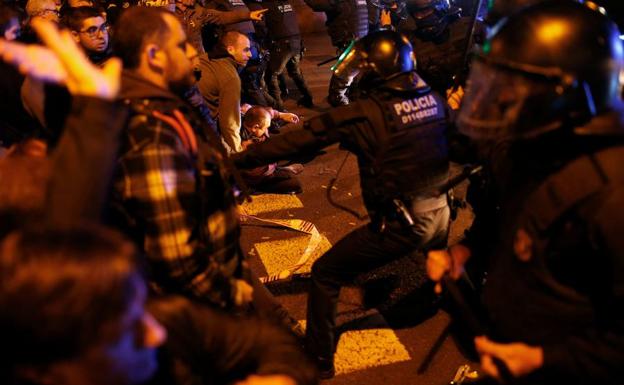 Las protestas de Barcelona terminan con 29 heridos leves