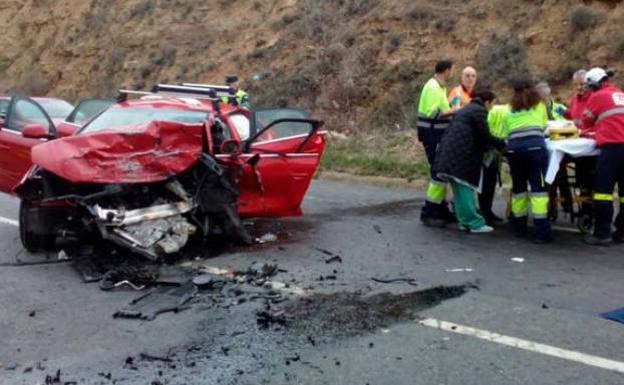 Una niña de tres años y un matrimonio de Valverde fallecen en un accidente de tráfico en Cintruénigo