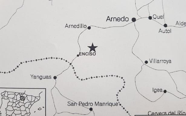 Enciso vive de madrugada un leve seísmo de 3.1 grados