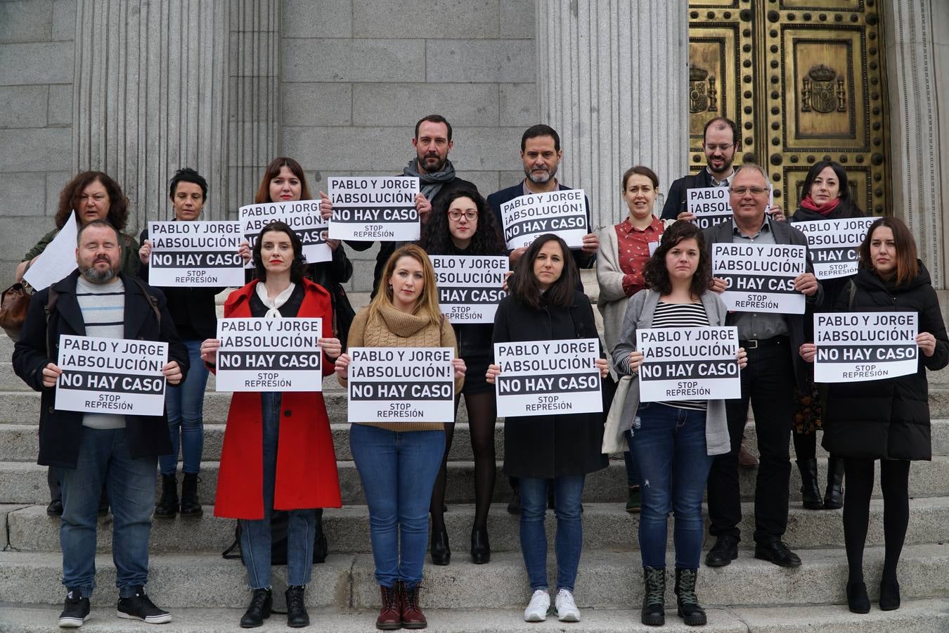 Apoyo a los acusados del 14N desde el Congreso