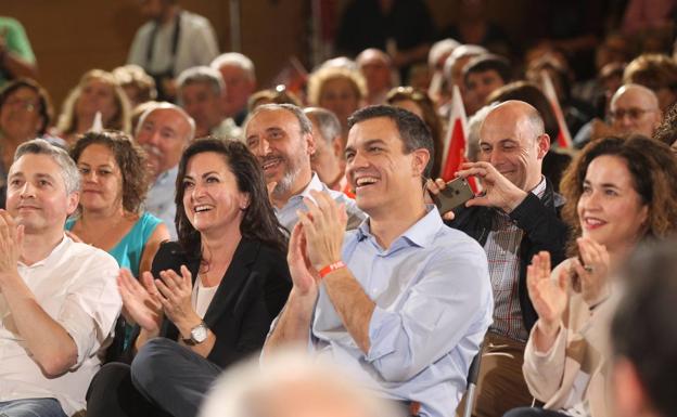 Pedro Sánchez, este sábado, en Logroño