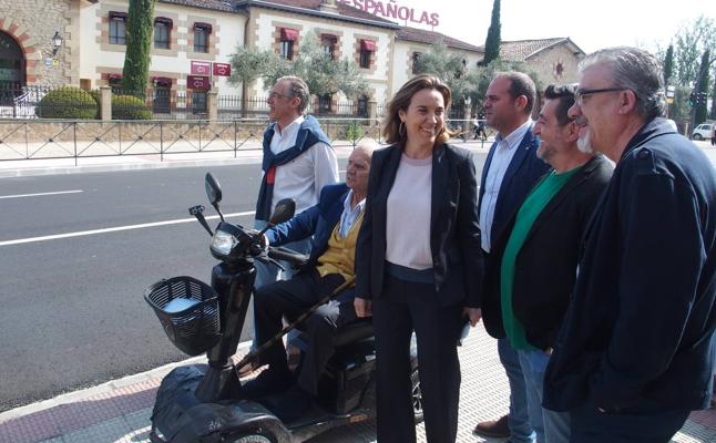 Visita de la alcaldesa a la zona./A.L.