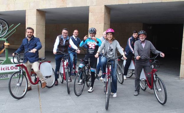 Coloma y Gamarra, en bici por Logroño