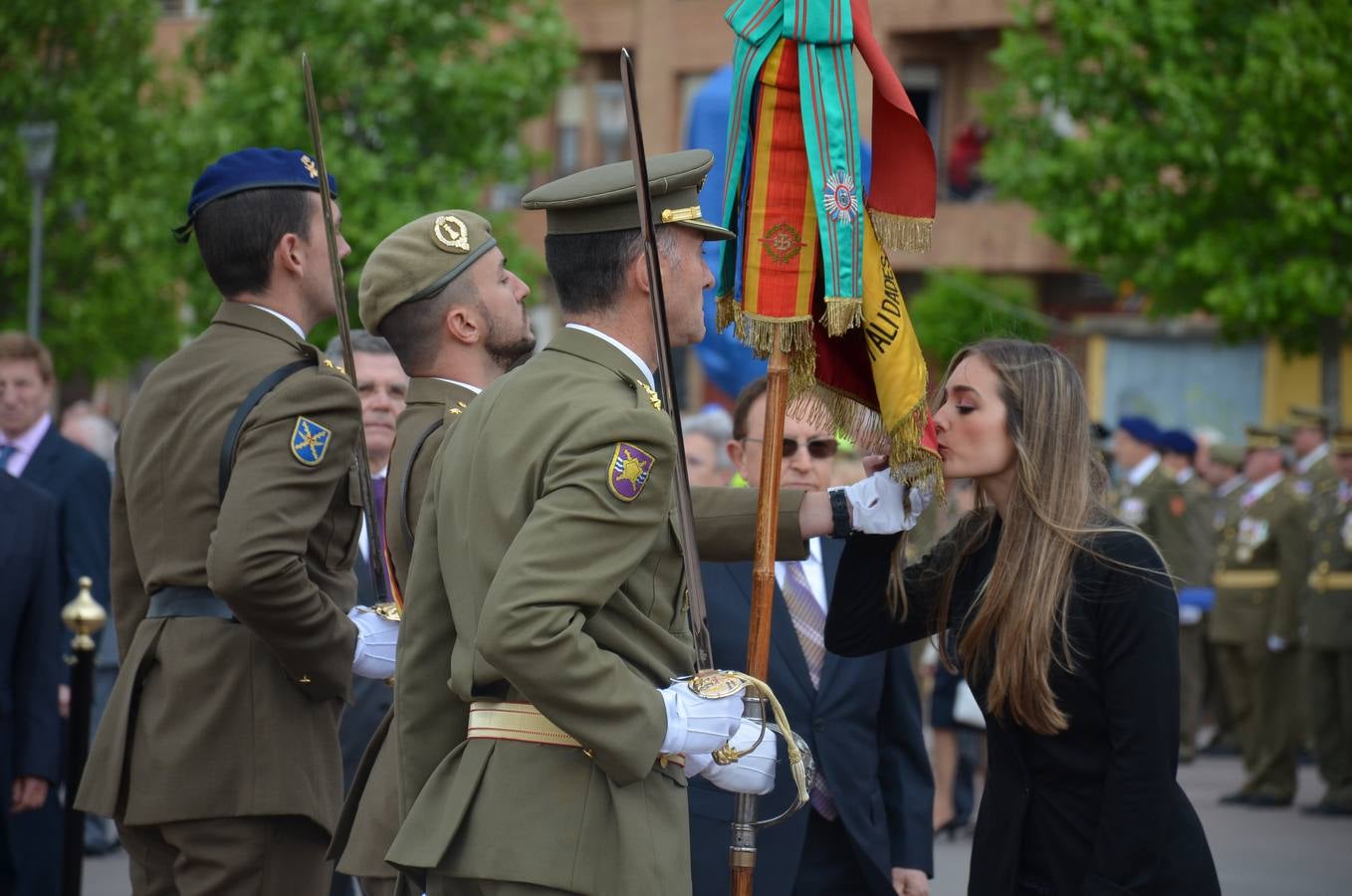 Una jura de bandera pasada por agua