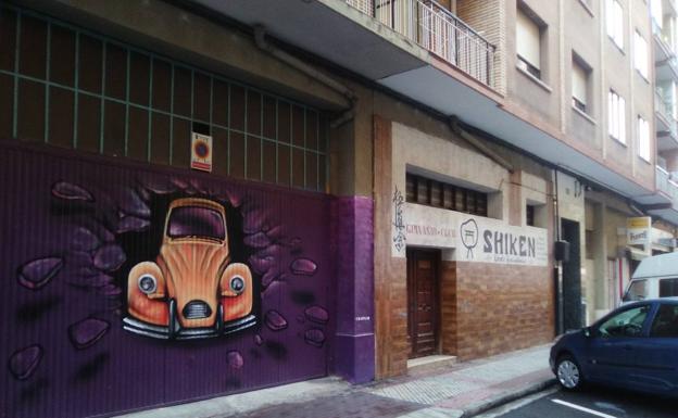 #Andestaba: grafiti en un garaje