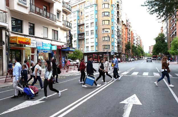 Tramos cortados y primeras zonas sin aparcamiento