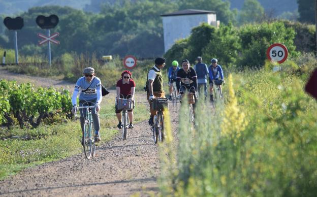 Pedaladas 'eroicas' en Cenicero