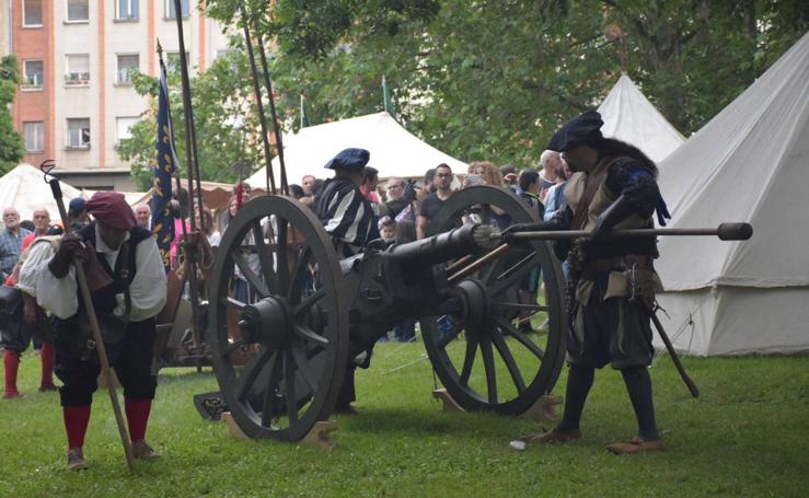 San Bernabé: los logroñeses prueban puntería en los campamentos