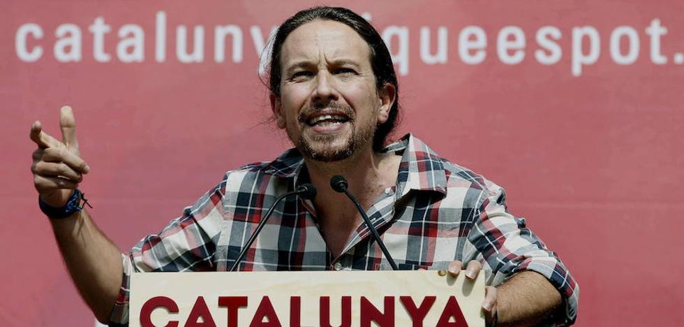 Pablo Iglesias visita en prisión a los «presos políticos» Cuixart y Sànchez