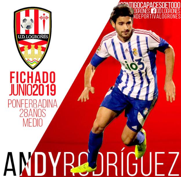 La UDL ficha al centrocampista Andy Rodríguez