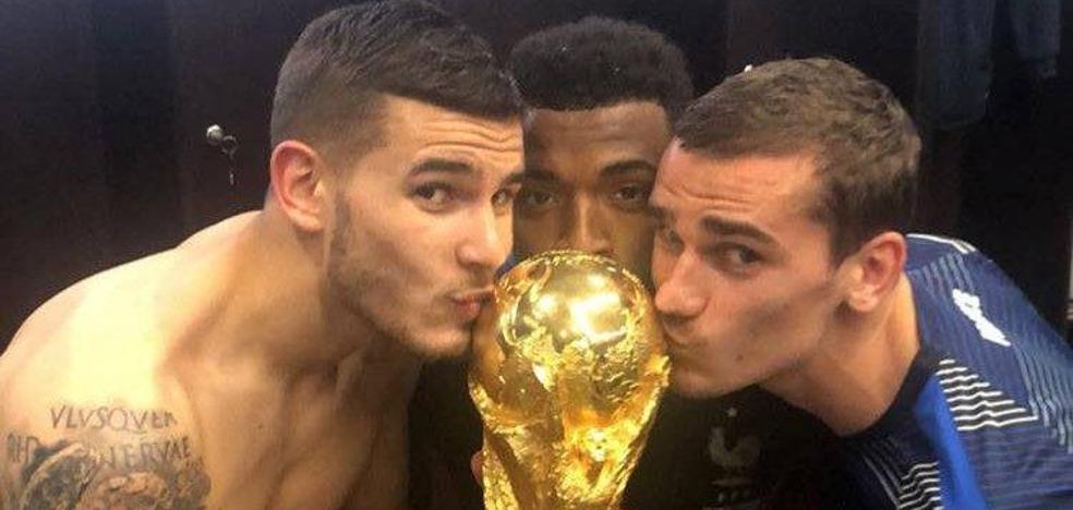 Griezmann, Lucas Hérnandez y Lemar, primeros campeones del mundo rojiblancos