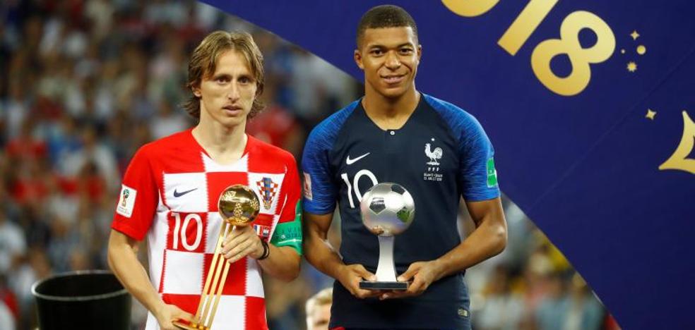 Modric, Balón de Oro del torneo; Mbappé, mejor joven