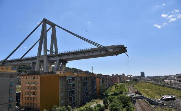 La amenaza del puente Morandi obliga a desalojar a más de 600 personas en Génova