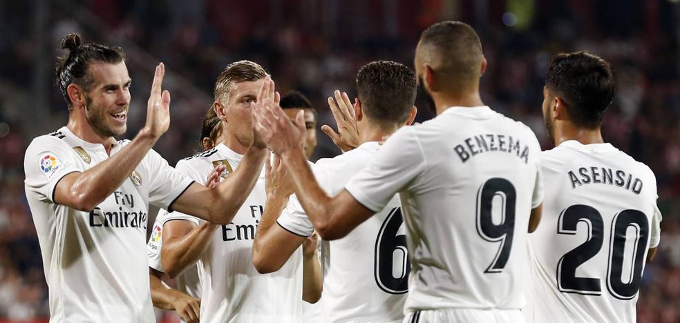 El Girona regala dos penaltis para la remontada del Real Madrid