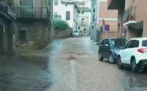 Tarde lluviosa de sábado en una Rioja en alerta amarilla