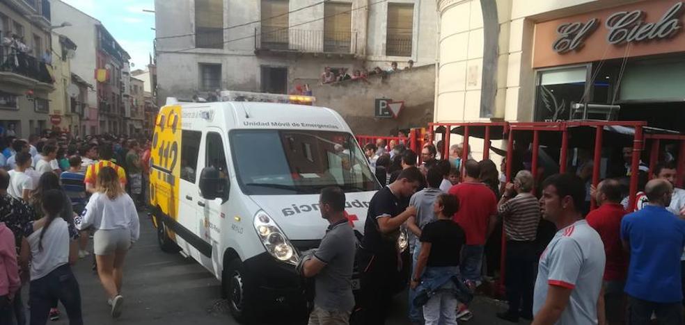 Nueva cogida en los encierros de Alfaro