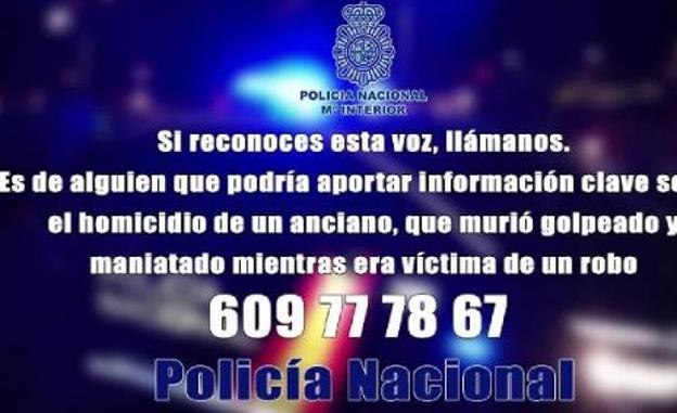 ¿Reconoces esta voz? Llama a la policía