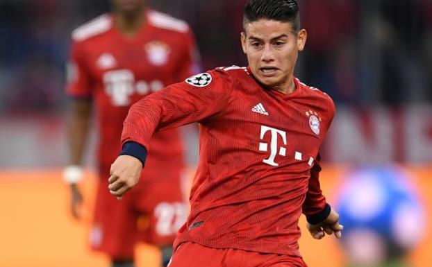 James estalla en el vestuario del Bayern