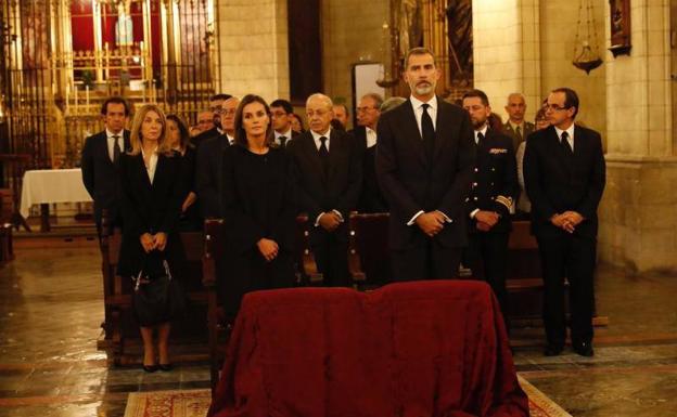 Los Reyes asisten a la misa por la víctimas del temporal de Mallorca