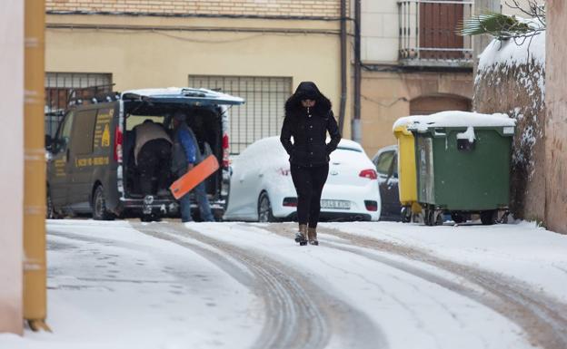 Hasta siete centímetros de nieve, el domingo en La Rioja