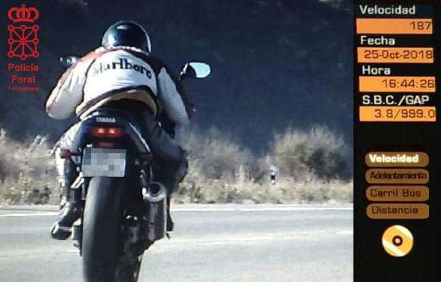 Un logroñés a 187 en una carretera de 100