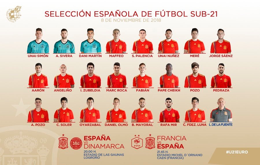 Oyarzábal, Mayoral y Carlos Soler estarán en Las Gaunas con los sub-21