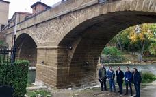 El puente de piedra de Cuzcurrita recupera su esplendor