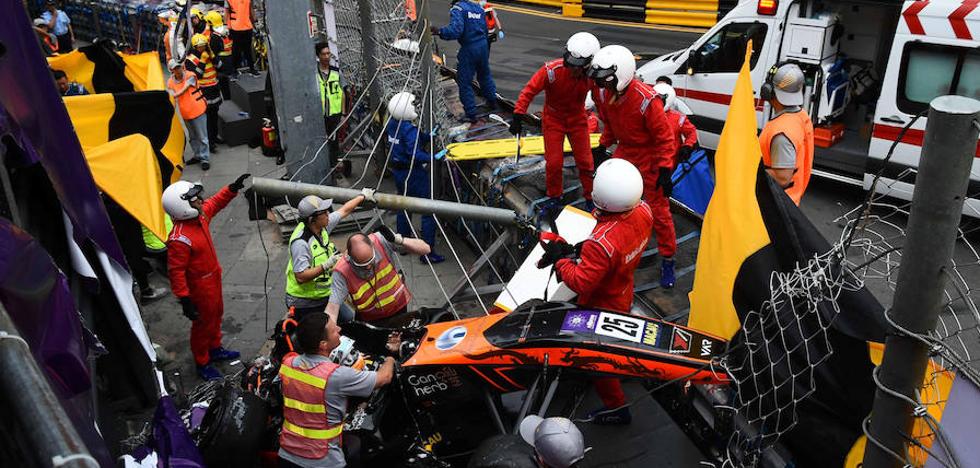 Escalofriante accidente de Sophia Floersch en el GP de Macao