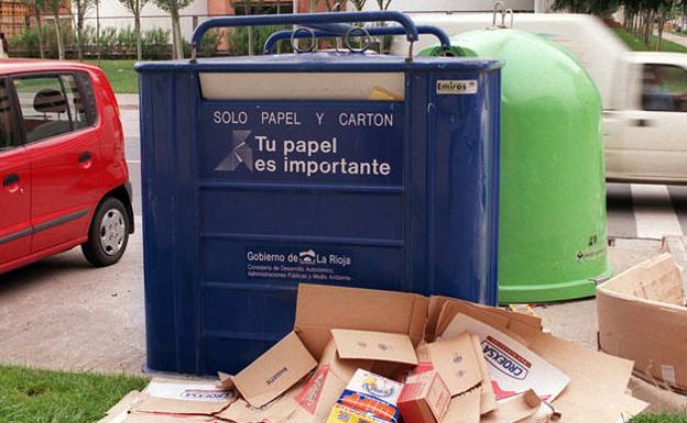 Más contenedores azules por Navidad