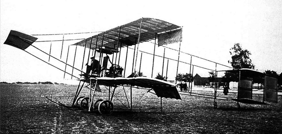 El primer vuelo sobre Logroño