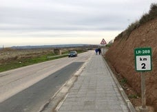 El tramo riojano del Camino Jacobeo del Ebro aumenta su seguridad vial