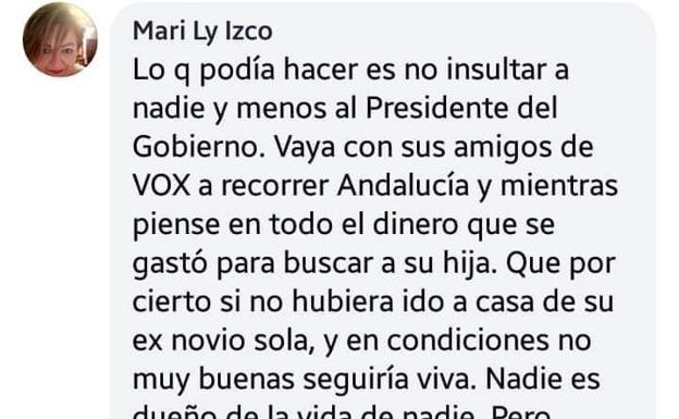 La militante del PSOE expulsada por ofender al padre de Marta del Castillo denuncia que suplantaron su perfil en Facebook