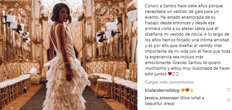 Lovely Pepa desvela el nombre del diseñador de sus vestidos de novia