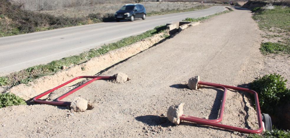 El nuevo tramo del Camino Jacobeo del Ebro sufre de nuevo actos vandálicos