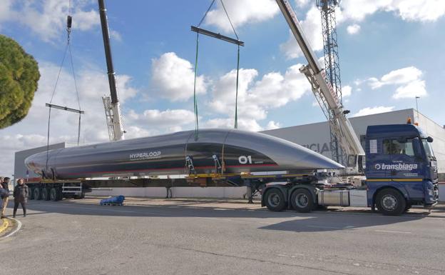 Cádiz-Toulouse, el primer viaje de la cápsula española de Hyperloop