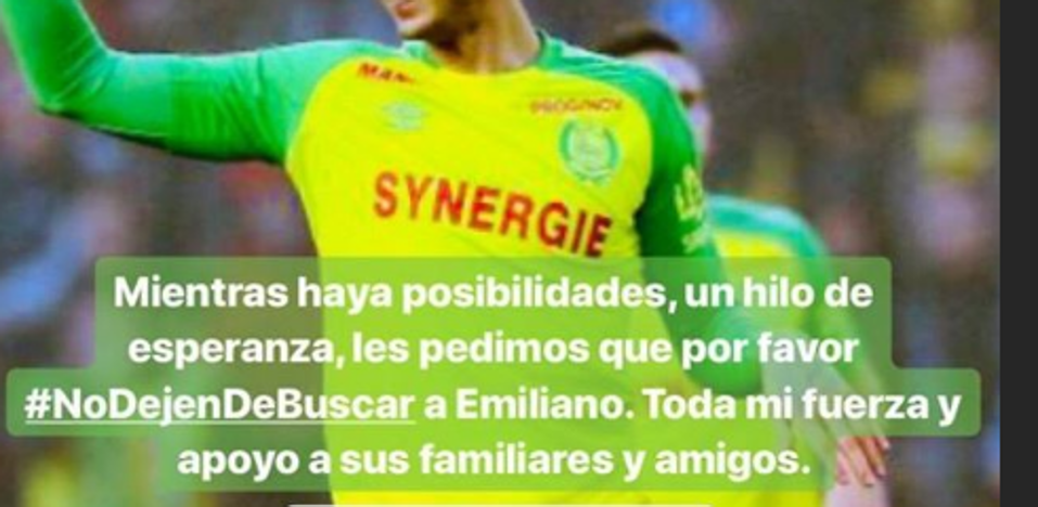 Messi pide que se siga buscando a Emiliano Sala