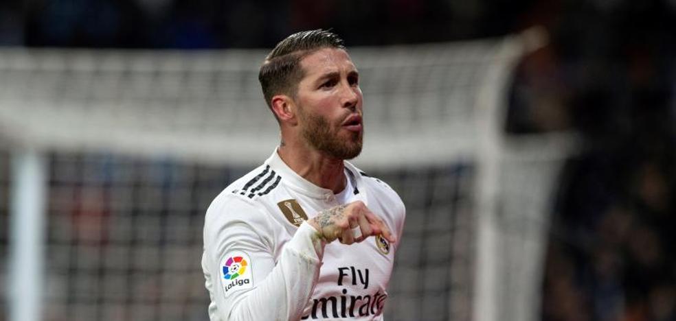 Sergio Ramos rentabiliza la fuga de Cristiano