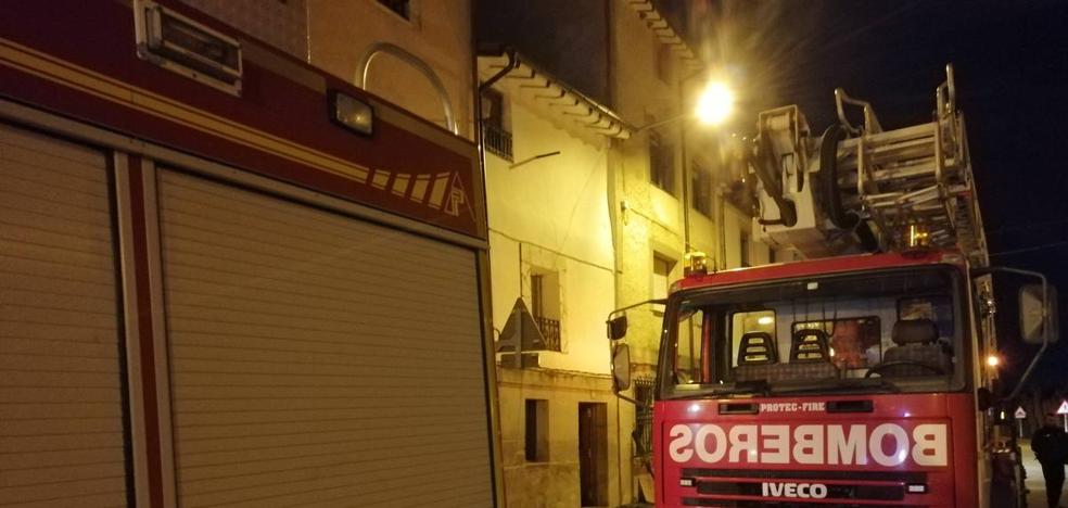 Un incendio en Casalarreina daña la estructura de una vivienda