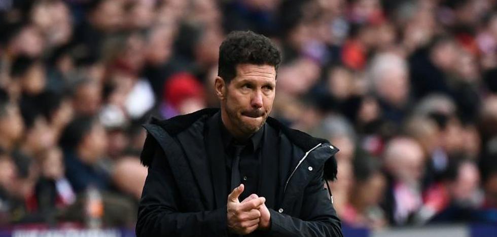 Simeone: «No creo que hayamos perdido por el VAR»