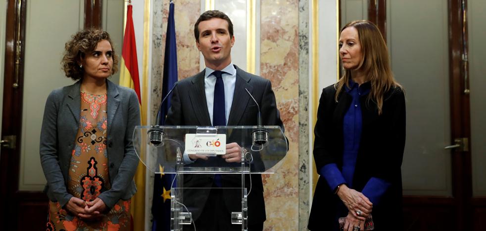 Casado se viste ya de candidato a la Moncloa y ofrece a Cs y Vox aunar fuerzas