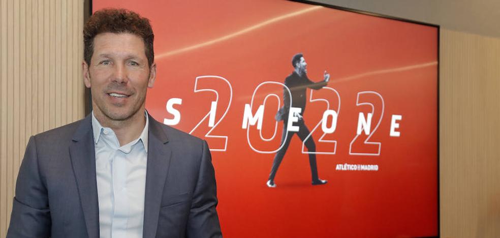 Simeone, enamorado del Atleti... hasta 2022