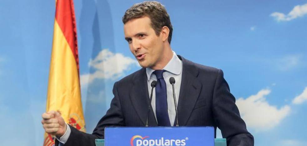 Casado plantea los comicios como un plebiscito sobre Cataluña