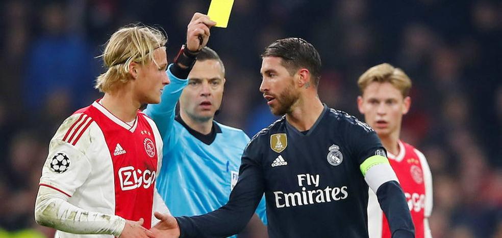 La UEFA castiga con dos partidos a Sergio Ramos