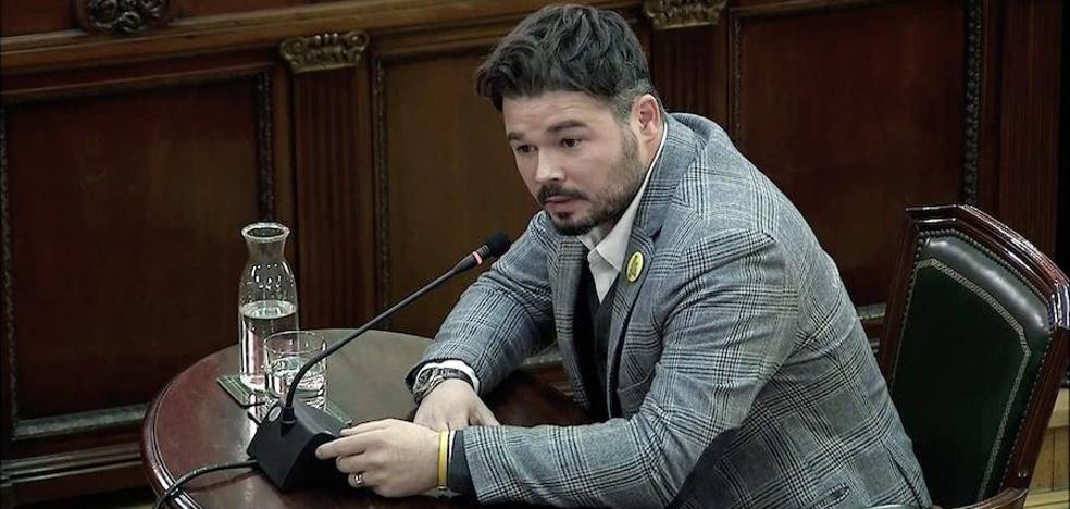 Rufián intentó ser Rufián también en el Supremo